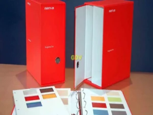 Estuche con puerta y cierre iman - separador interior y carpeta muestrario cristales