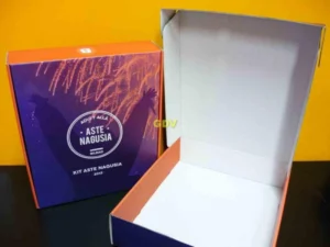 Caja microcanal pliego impreso aste nagusia Bilbao automontable