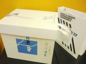 Caja proyectos contenedor carpetas - base y tapa con asas