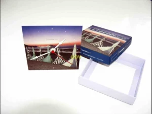 Caja automontable reloj base tapa en cartoncillo