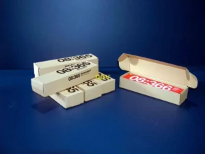 Caja automontable calendario microcanal serigrafiado