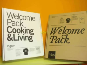 Cajas microcanal welcome pack serigrafía o pliego impreso