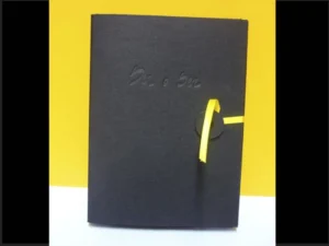 Estuche en tela huella relieve cierre disco