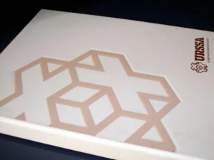 Carpeta con huella relieve