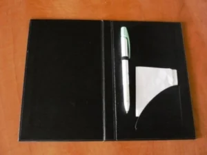 Carpeta presentación factura bolsillo y porta boli