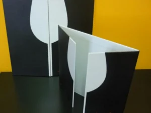 Carta menú ventana tríptico