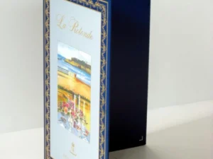 Carta menú díptico estampación La Rotonde