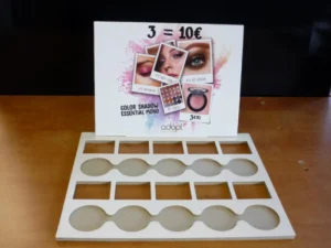 Expositor base troquelada productos