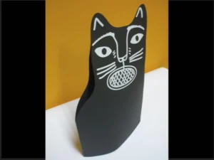 Felicitación gato Patio