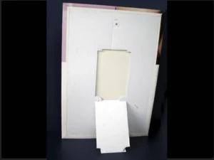 Cartel en micro con peana incluida