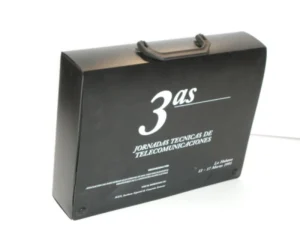 Maletín polipropileno serigrafiado y cierre broche presión