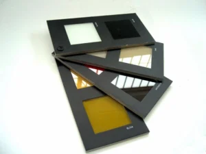 Muestrario cristales en pantonera