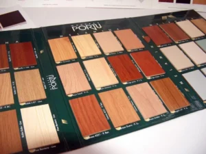 Muestrario maderas a la vista