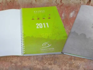 Agenda funda piel