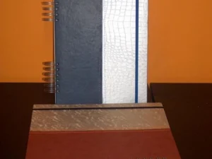 Agendas cosido sobre símil piel