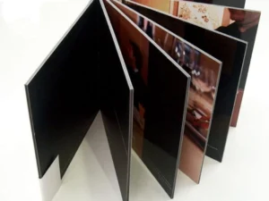 Libro hojas cartón negro