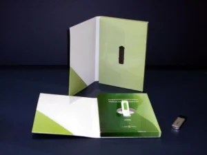 Estuche pendrive en cartón