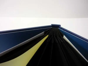 Encuadernación de díptico sobre escartivanas