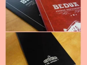 Collage cartas en polipiel pación